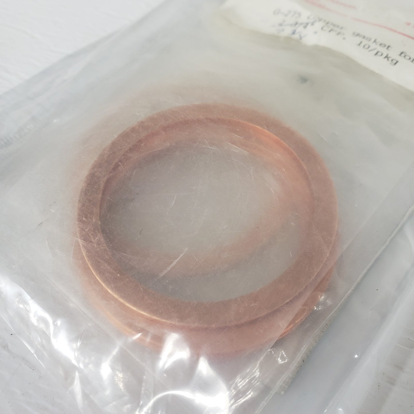 DN50CF 3.38" CF Conflat Copper Gasket For High Vacuum Knife Edge Seal (Lot Of 7)