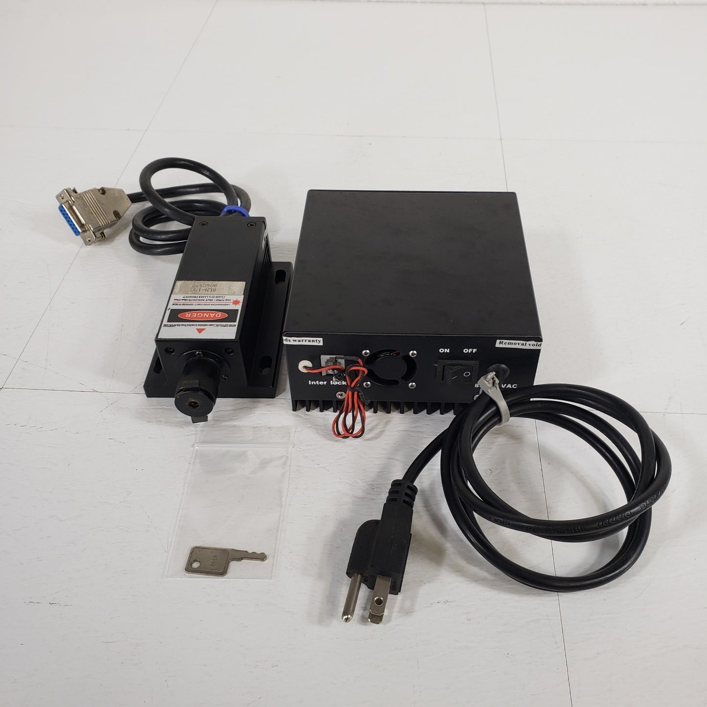 TESTED BLM-100 450nm Wavelength Laser Head DPSSL Diode Pumped Solid State Supply
