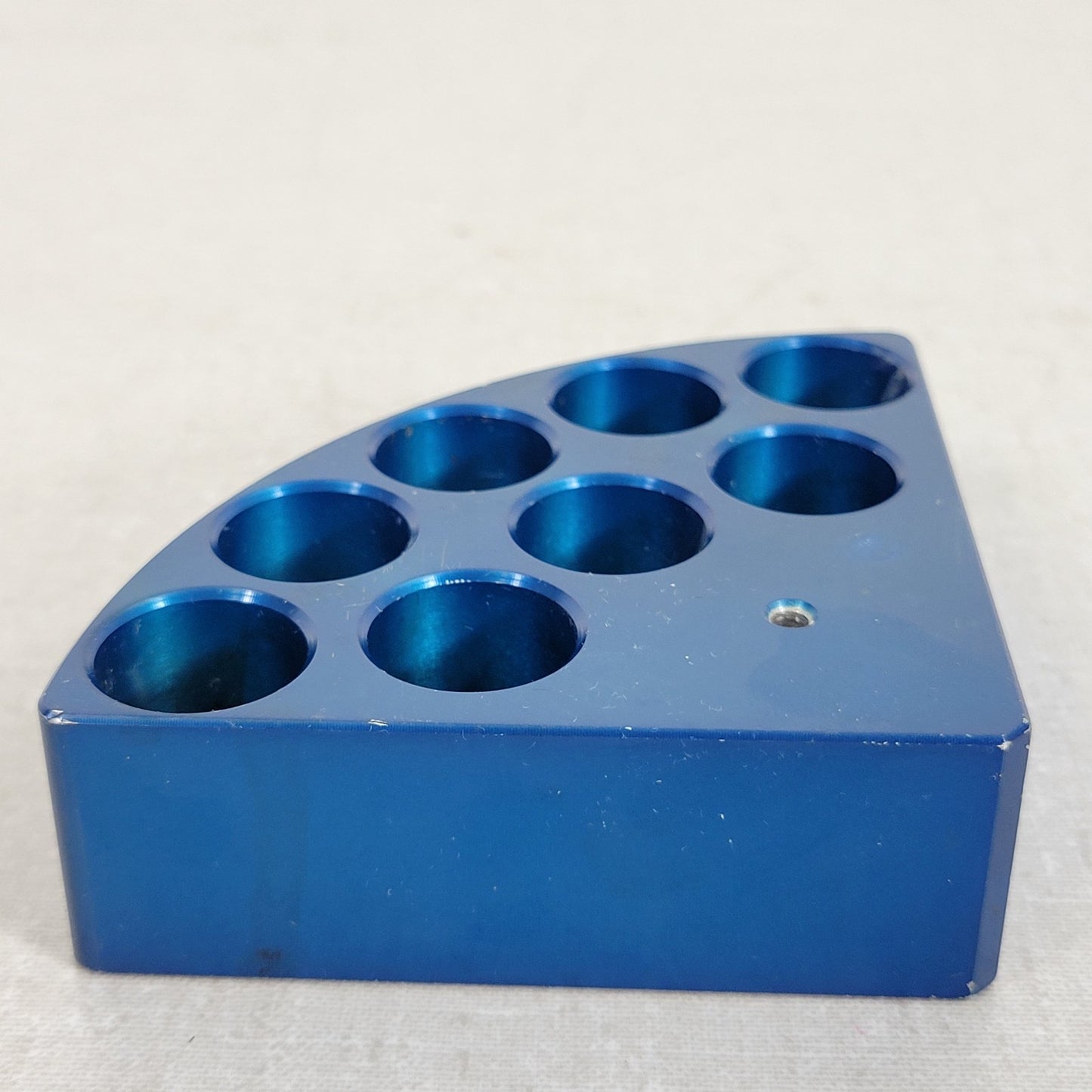 ChemGlass CG-1991-P-14 8-Place Pie Wedge for 2 Dram (8ml) Vial Anodized Blue