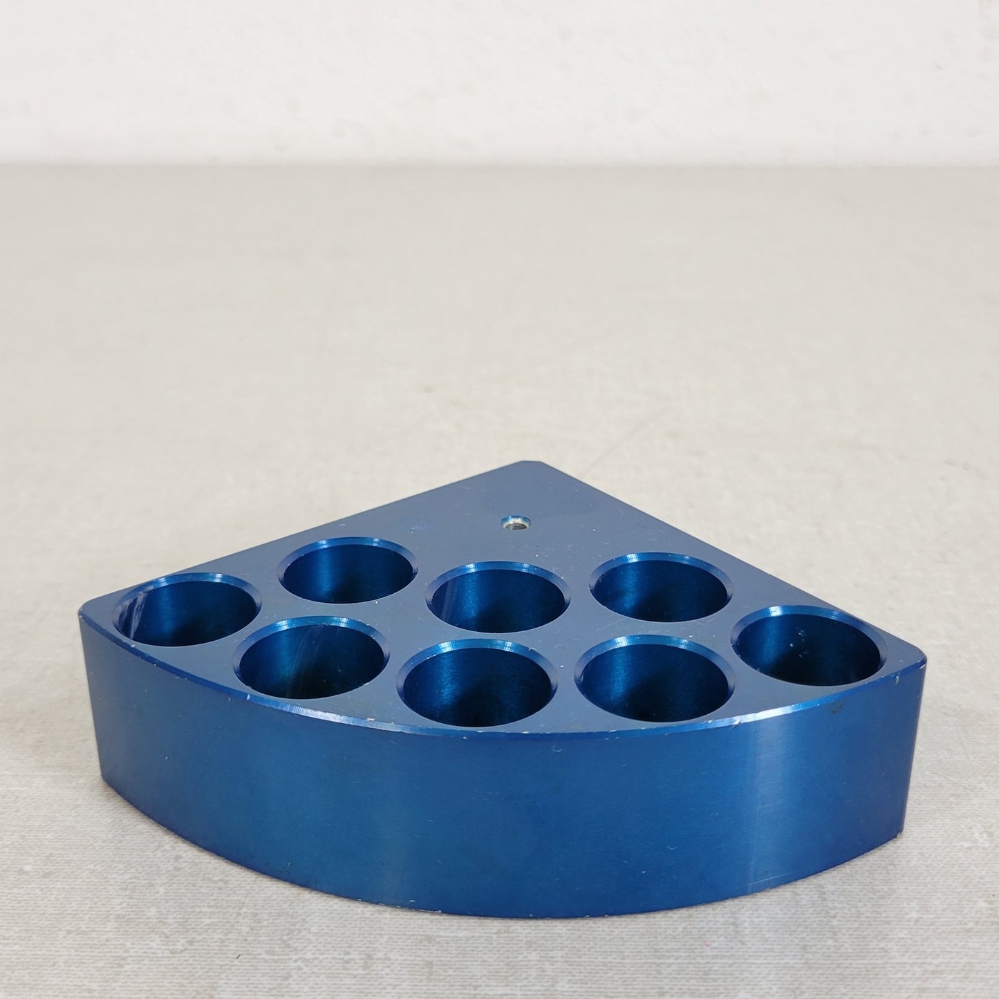 ChemGlass CG-1991-P-14 8-Place Pie Wedge for 2 Dram (8ml) Vial Anodized Blue