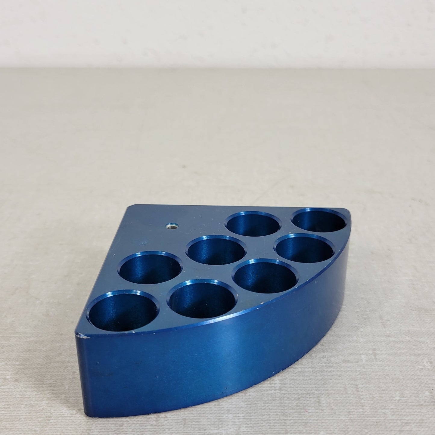 ChemGlass CG-1991-P-14 8-Place Pie Wedge for 2 Dram (8ml) Vial Anodized Blue