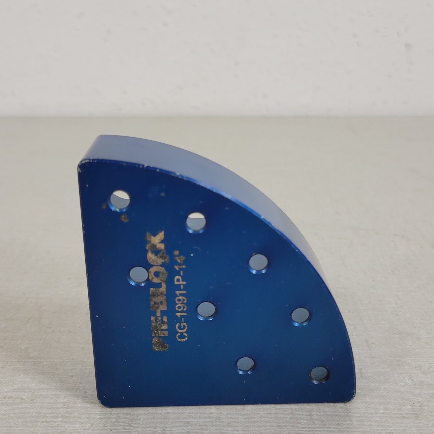 ChemGlass CG-1991-P-14 8-Place Pie Wedge for 2 Dram (8ml) Vial Anodized Blue