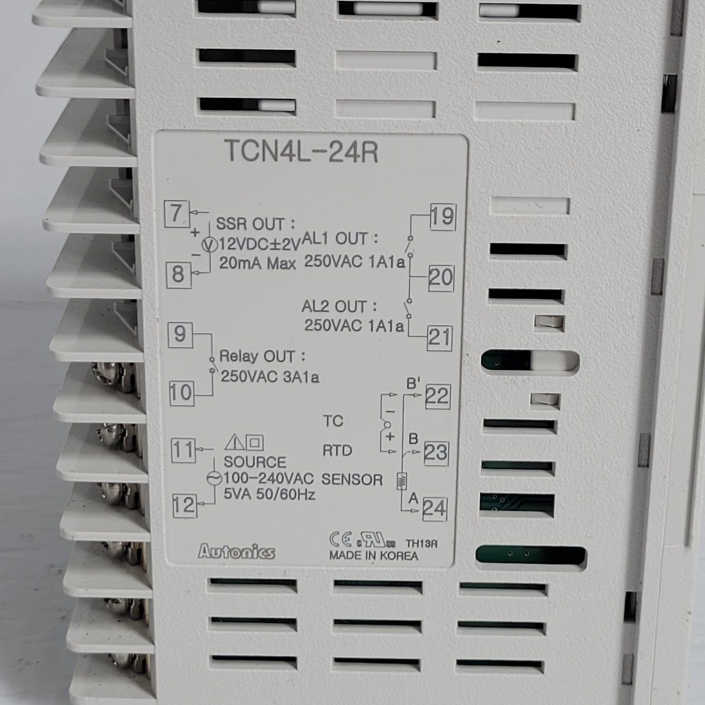 Autonics TCN4L-24R Temperature Controller 3 Wire Thermal Coupler Probe