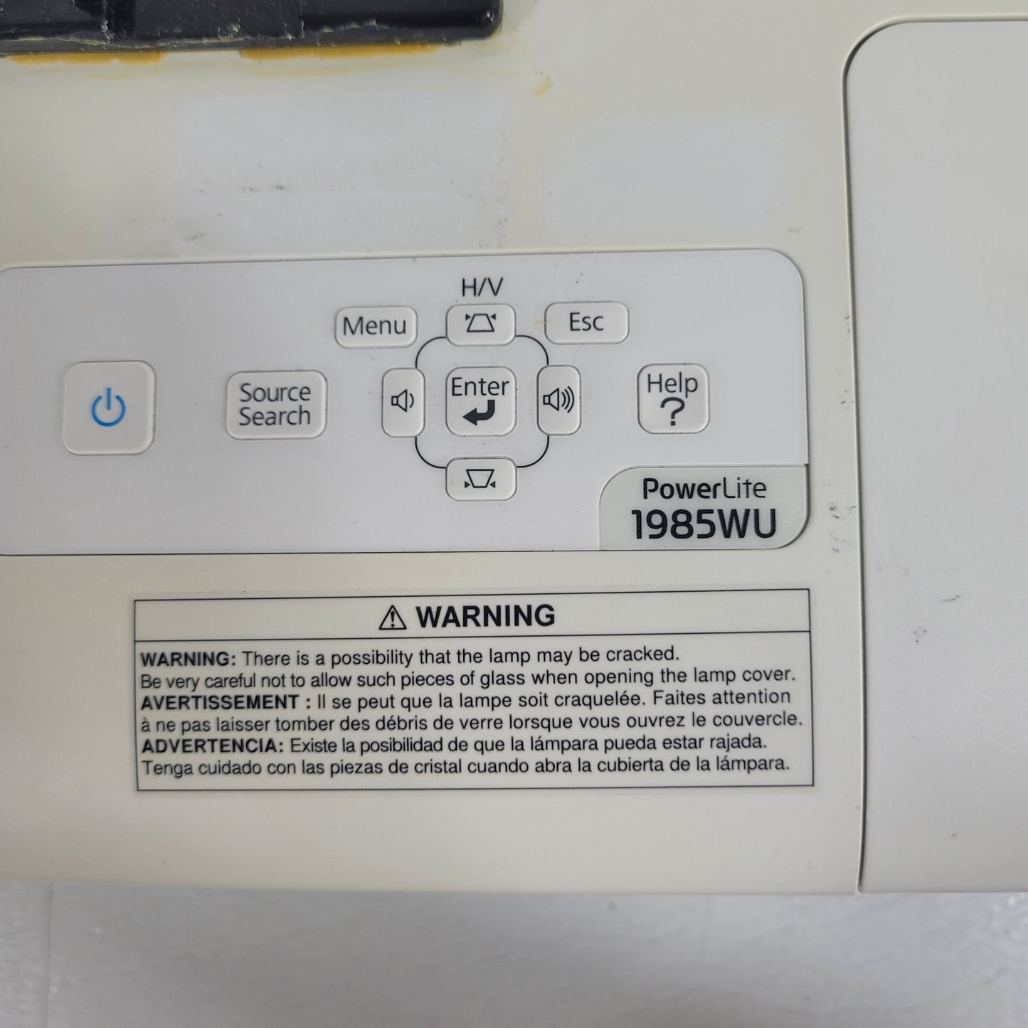 Epson PowerLite 1985WU Projector Less Than 2800 Hours 4800 Lumens 1920x1080 HD
