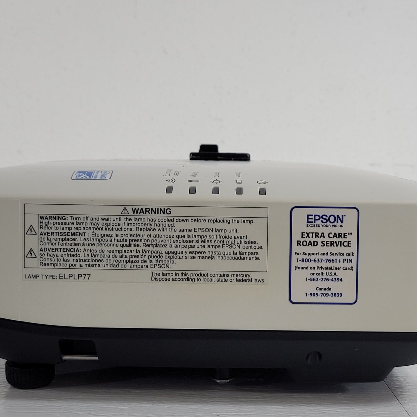 Epson PowerLite 1985WU Projector Less Than 2800 Hours 4800 Lumens 1920x1080 HD