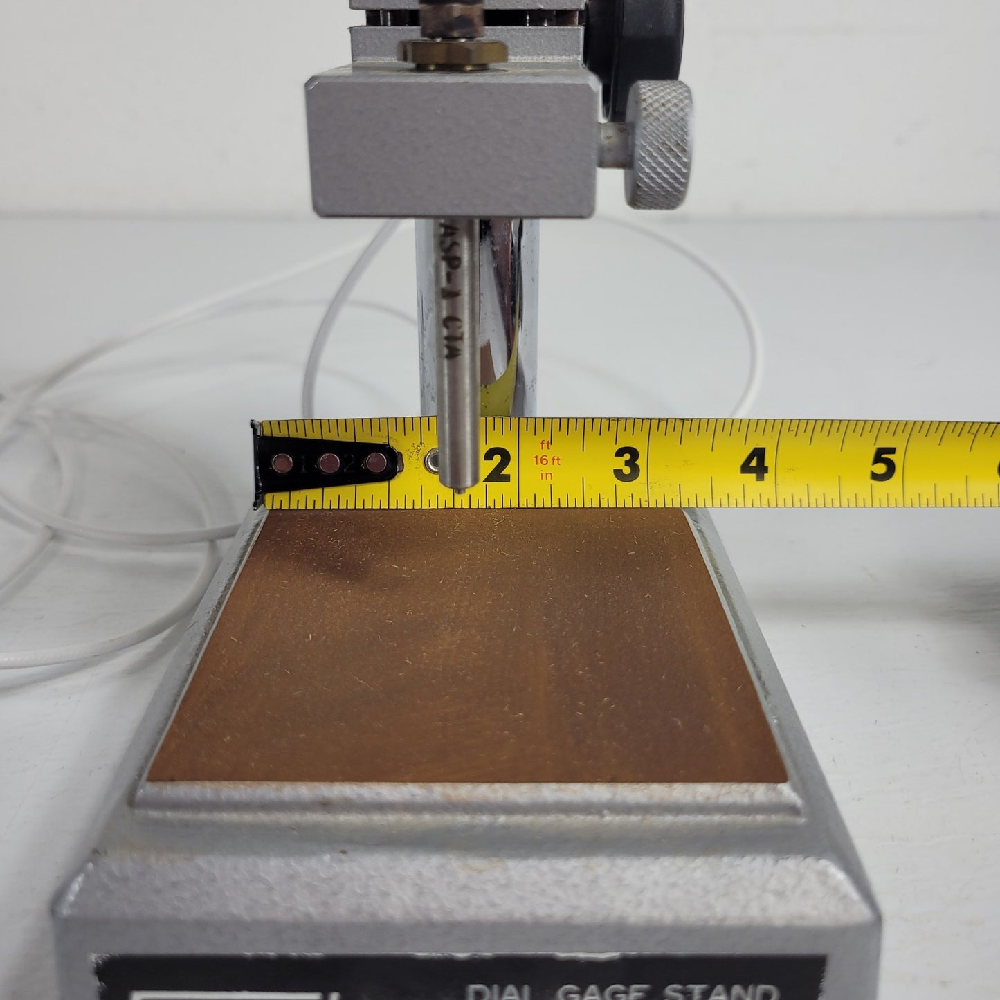 Fowler Dial Gage Stand 52-580-015 ASP A CTA Measurement Probe 3-1/4" x 3-1/4"