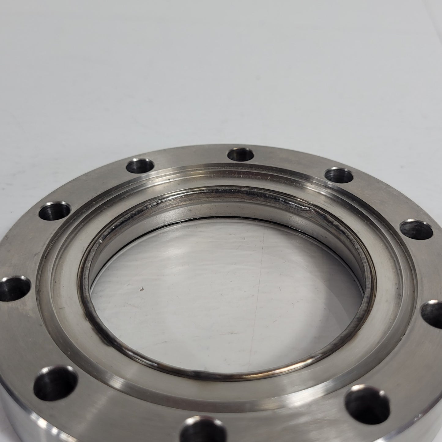 Huntington Labs 4.62" CF Conflat Glass Viewport DN75CF High Vacuum 2-5/8" Port