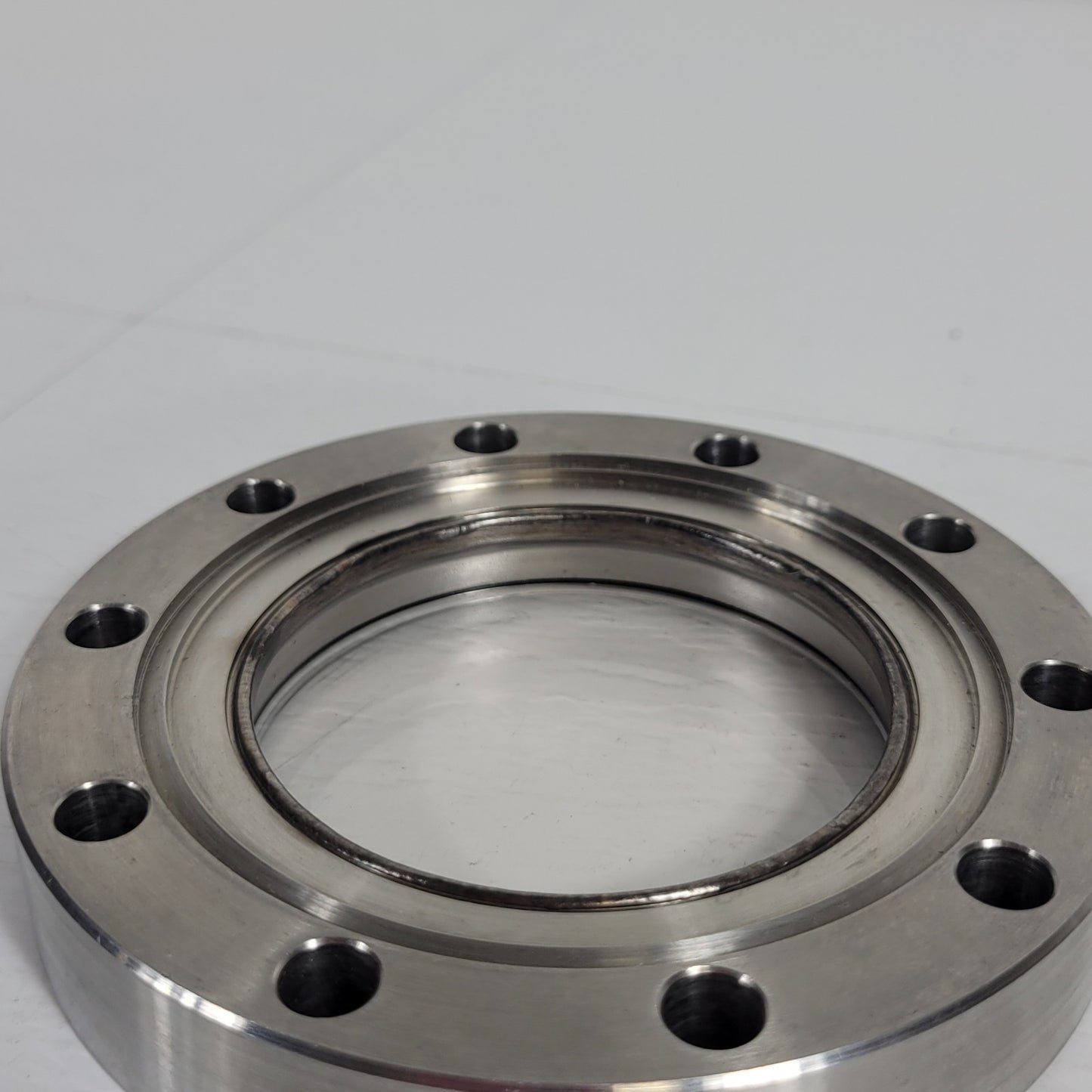 Huntington Labs 4.62" CF Conflat Glass Viewport DN75CF High Vacuum 2-5/8" Port