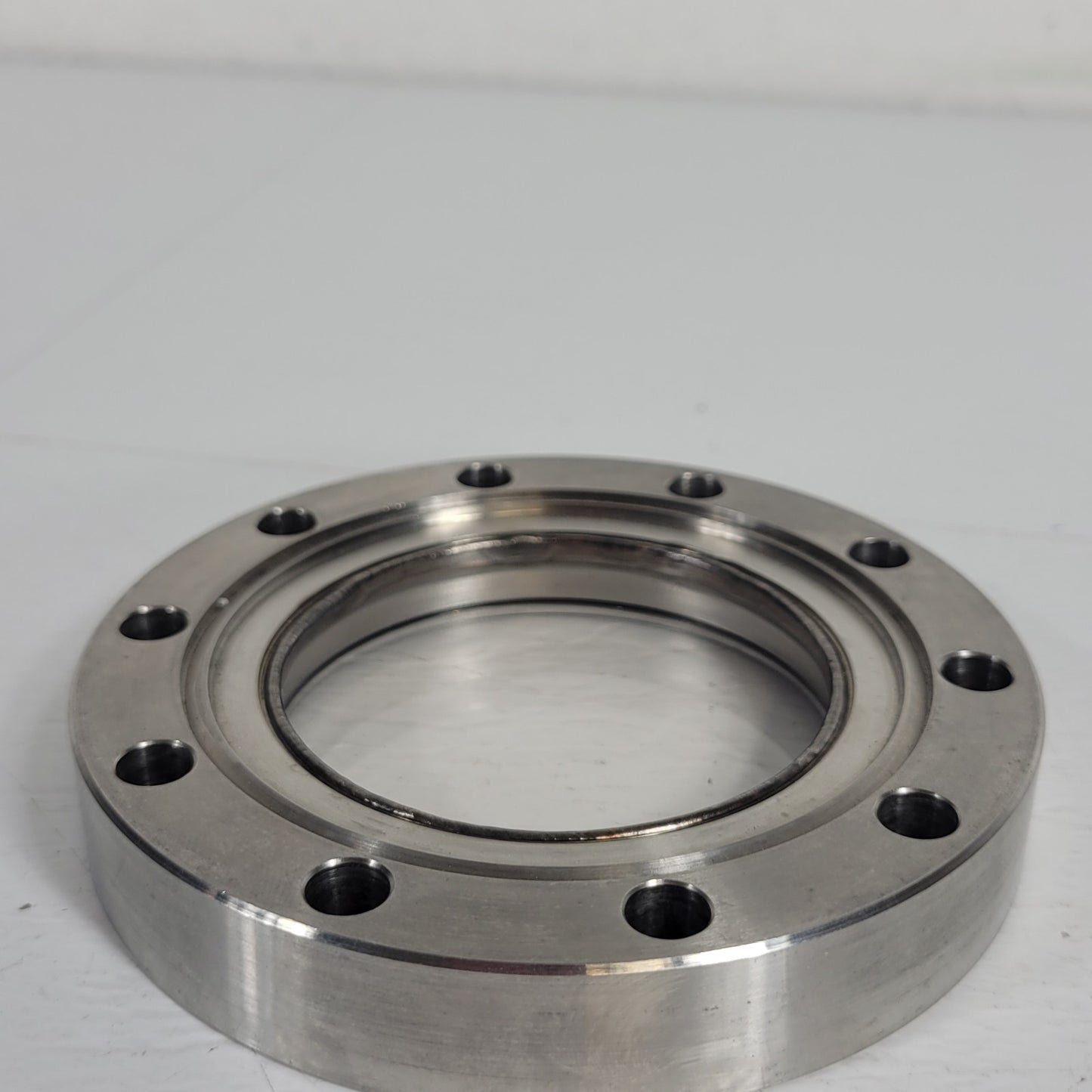 Huntington Labs 4.62" CF Conflat Glass Viewport DN75CF High Vacuum 2-5/8" Port