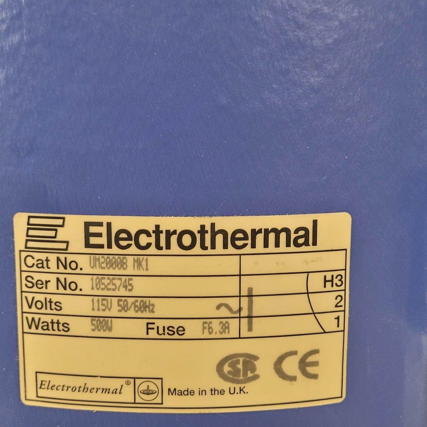TESTED Electrothermal Unimantle 1500mL Heating Mantle 500W UM2000B MK1