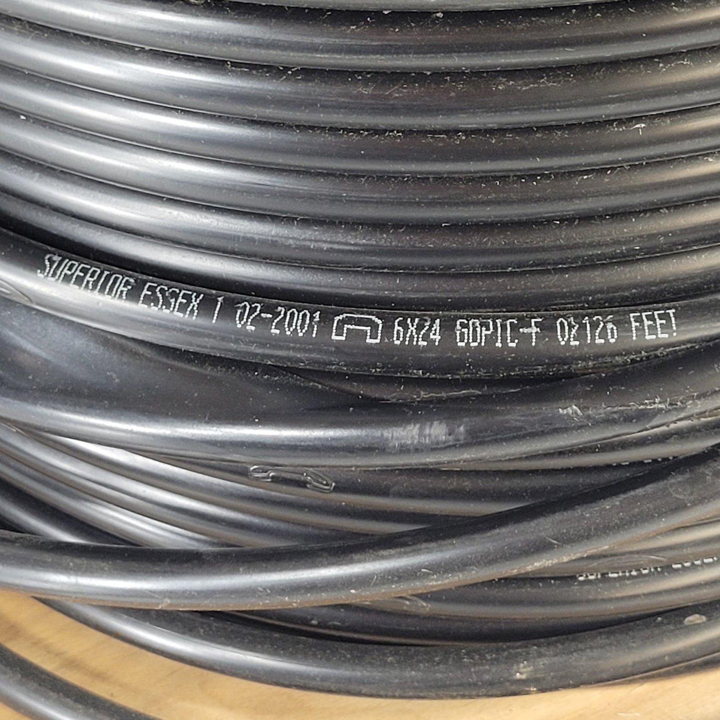 PRICE PER FOOT -Superior Essex 1 02-2001 6x24 Gopic-F Telephone Water Resistance