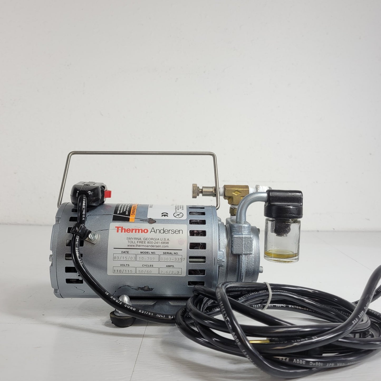 Tested Gast 1531-107B-G557X Rotary Compressor & Vacuum Pump Combination