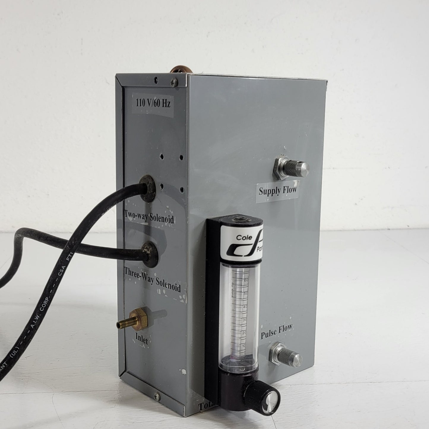 Gas Air Flowmeter Supply Pulse And Total Flow Two-way and Three-way Solenoid