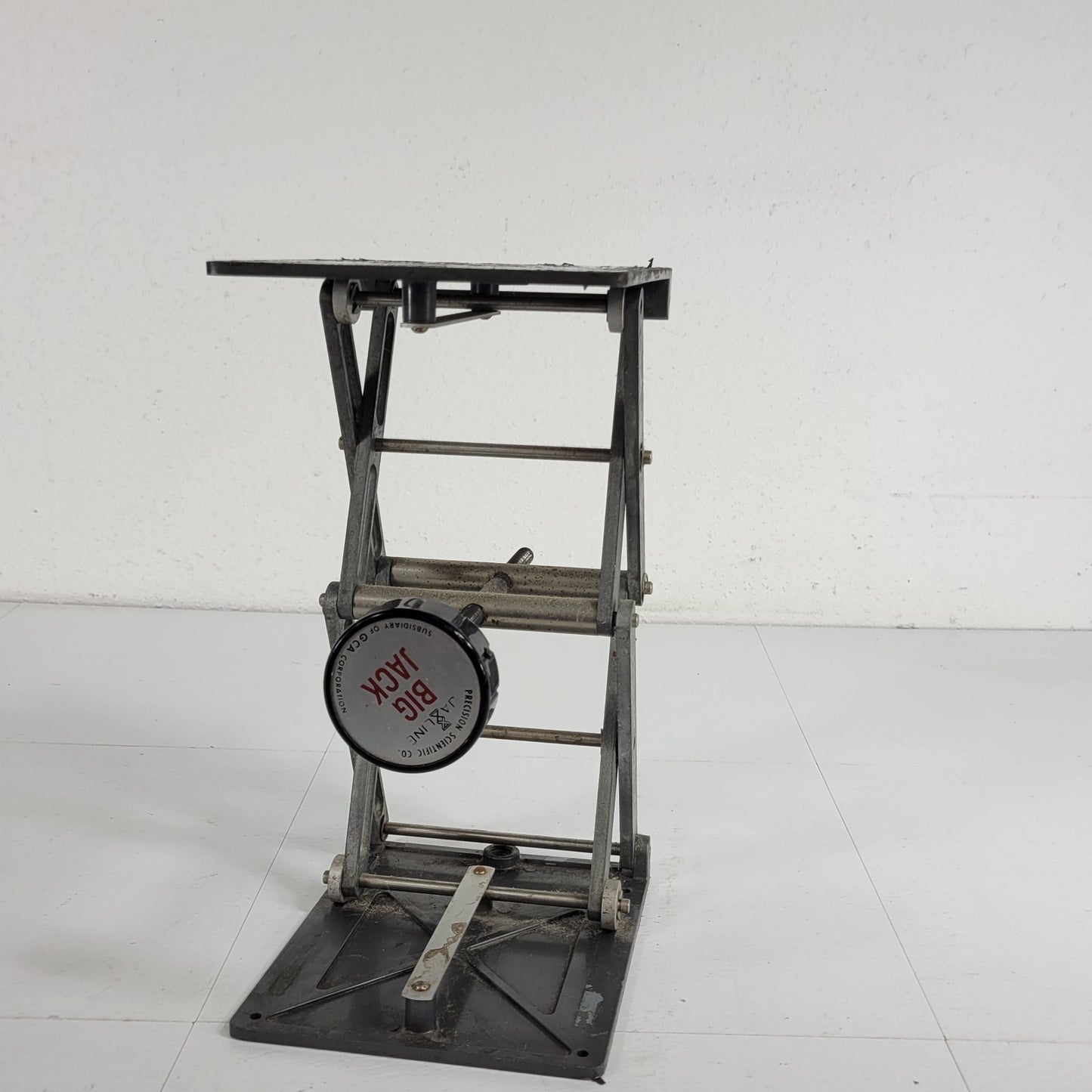 Precision Scientific Co. Big Jack 7-1/4"x 6" Platform Scissor Lift Lab Jack 12"