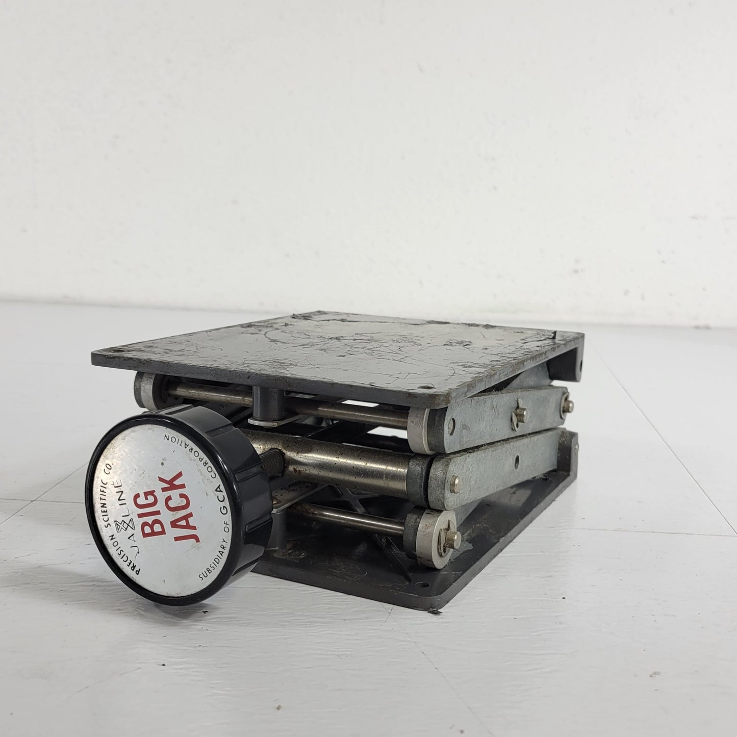 Precision Scientific Co. Big Jack 7-1/4"x 6" Platform Scissor Lift Lab Jack 12"
