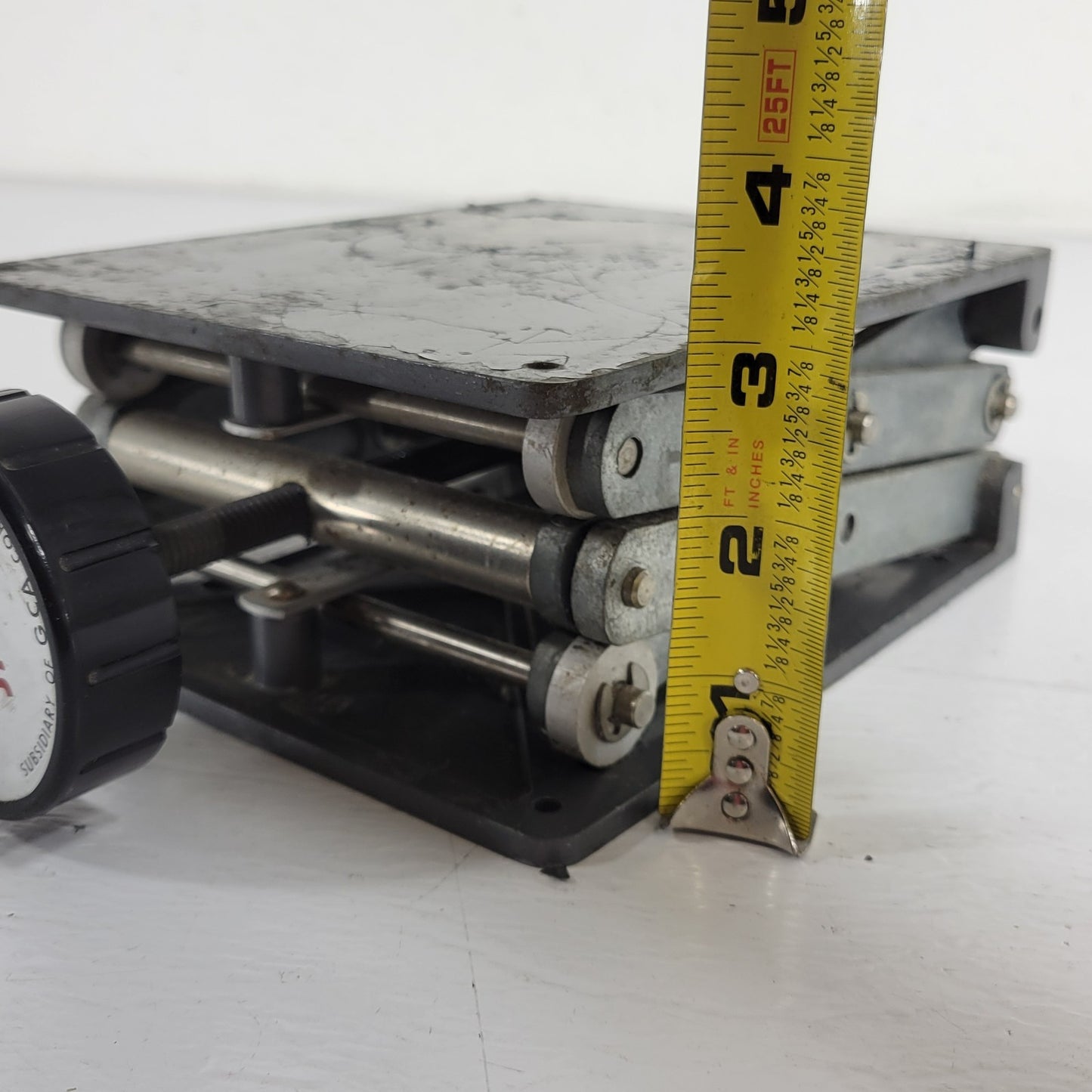 Precision Scientific Co. Big Jack 7-1/4"x 6" Platform Scissor Lift Lab Jack 12"