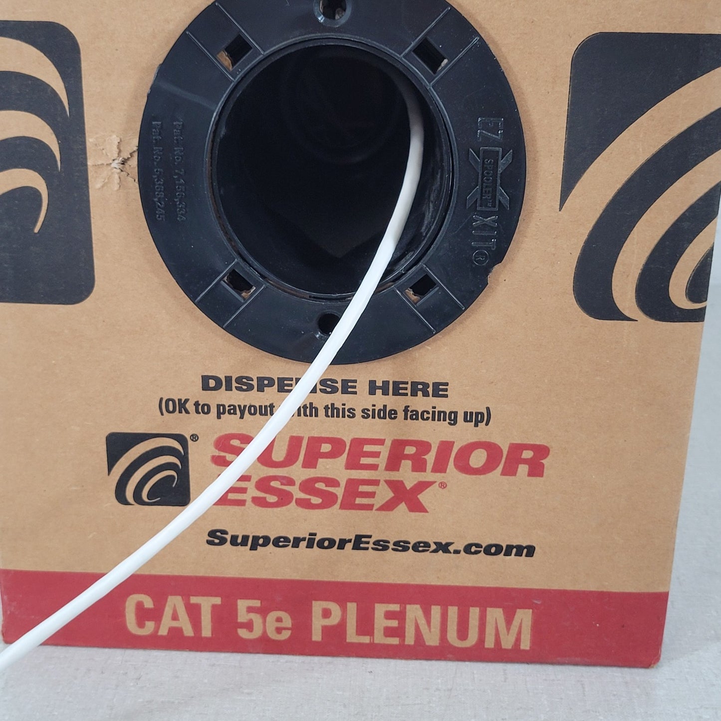 PRICE PER FOOT- Superior Essex (52-241-48) 4 Pair 24 AWG Cobra C5E+ CMP WH 1KPB