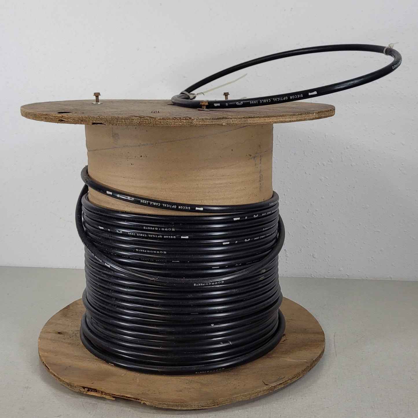 PRICE PER FOOT- Siecor Optical Fiber Cable Copper Telephone Heavy Insulated