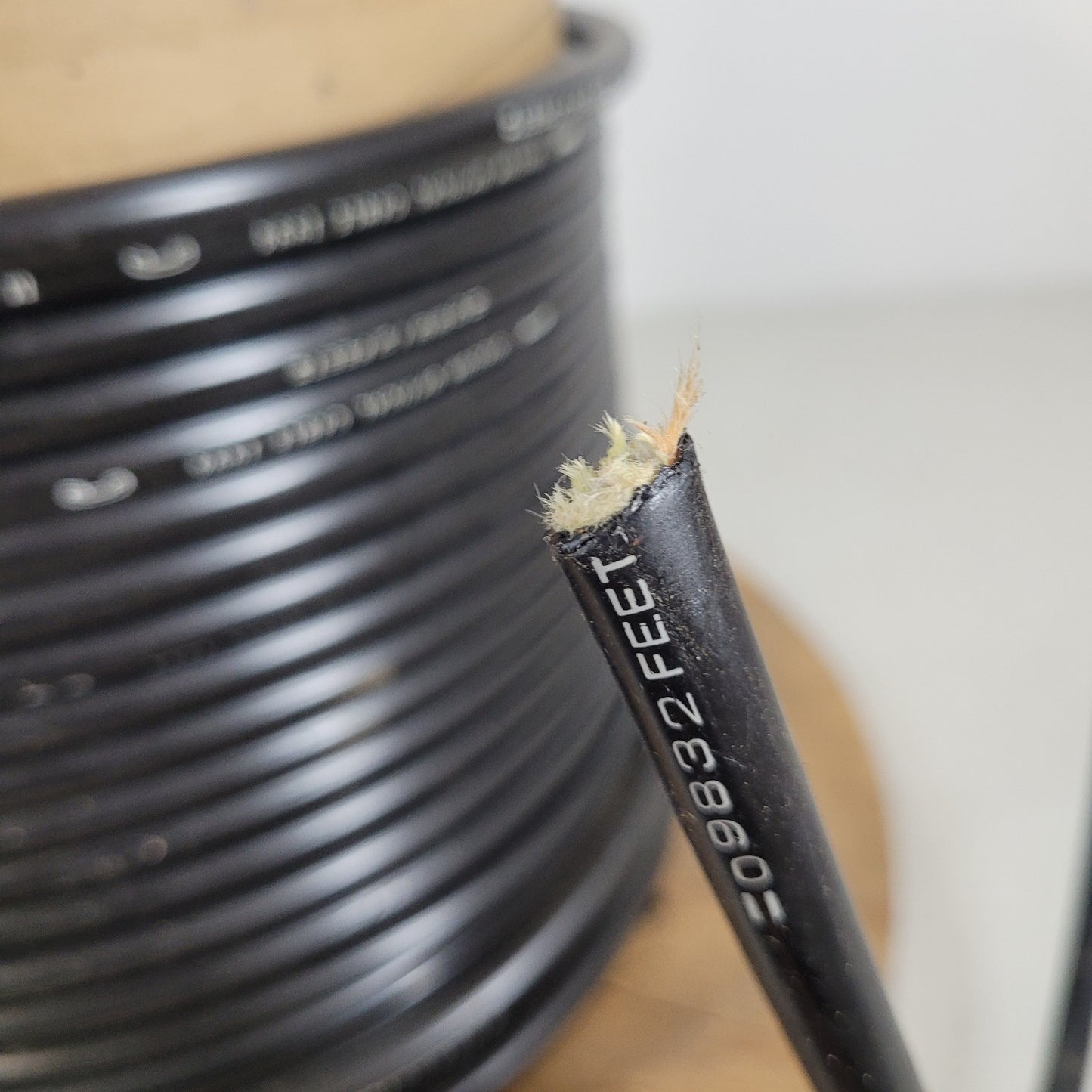 PRICE PER FOOT- Siecor Optical Fiber Cable Copper Telephone Heavy Insulated