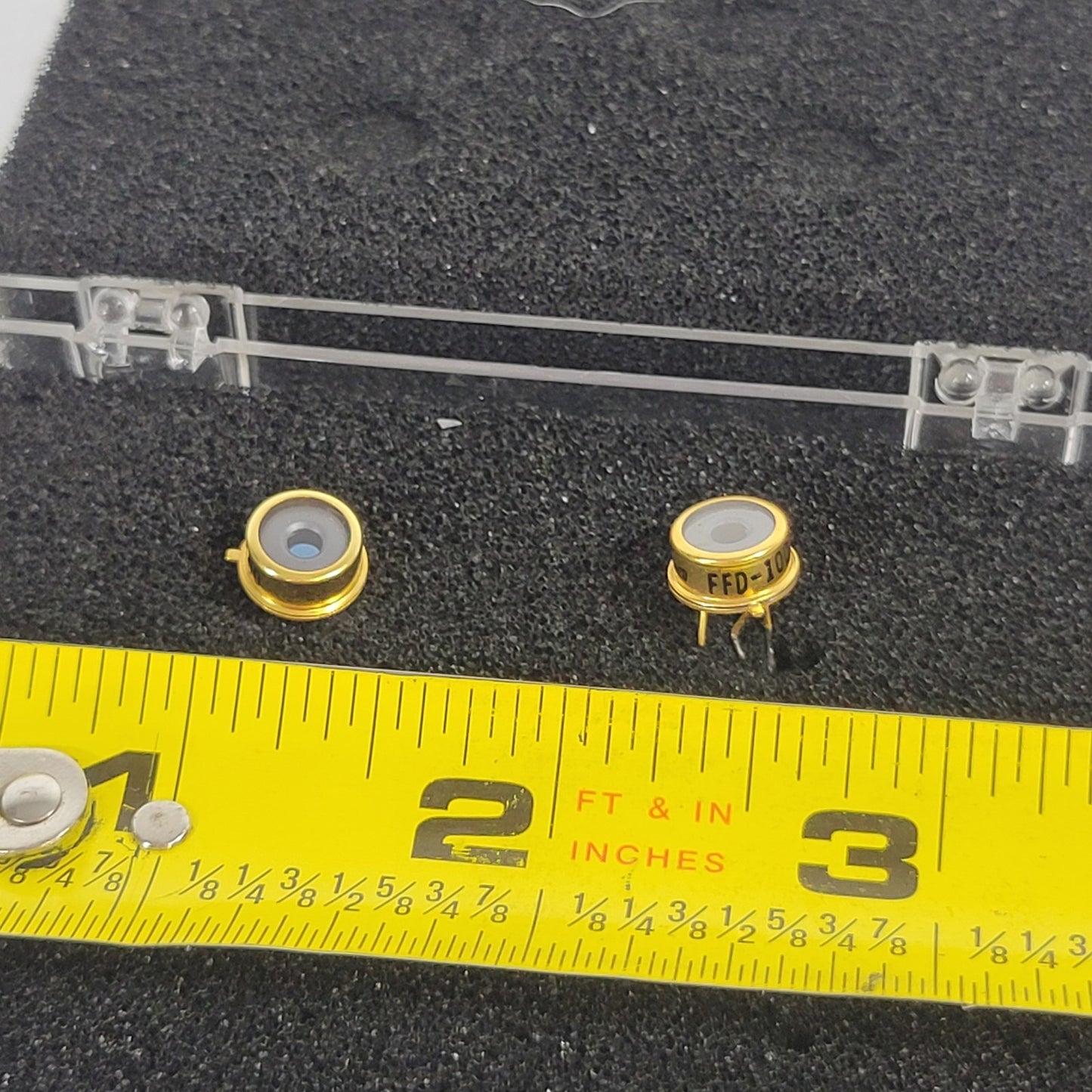 2x EG&G FFD-100 Photodiodes With Case Silicon PIN Hermetically Sealed TO Package