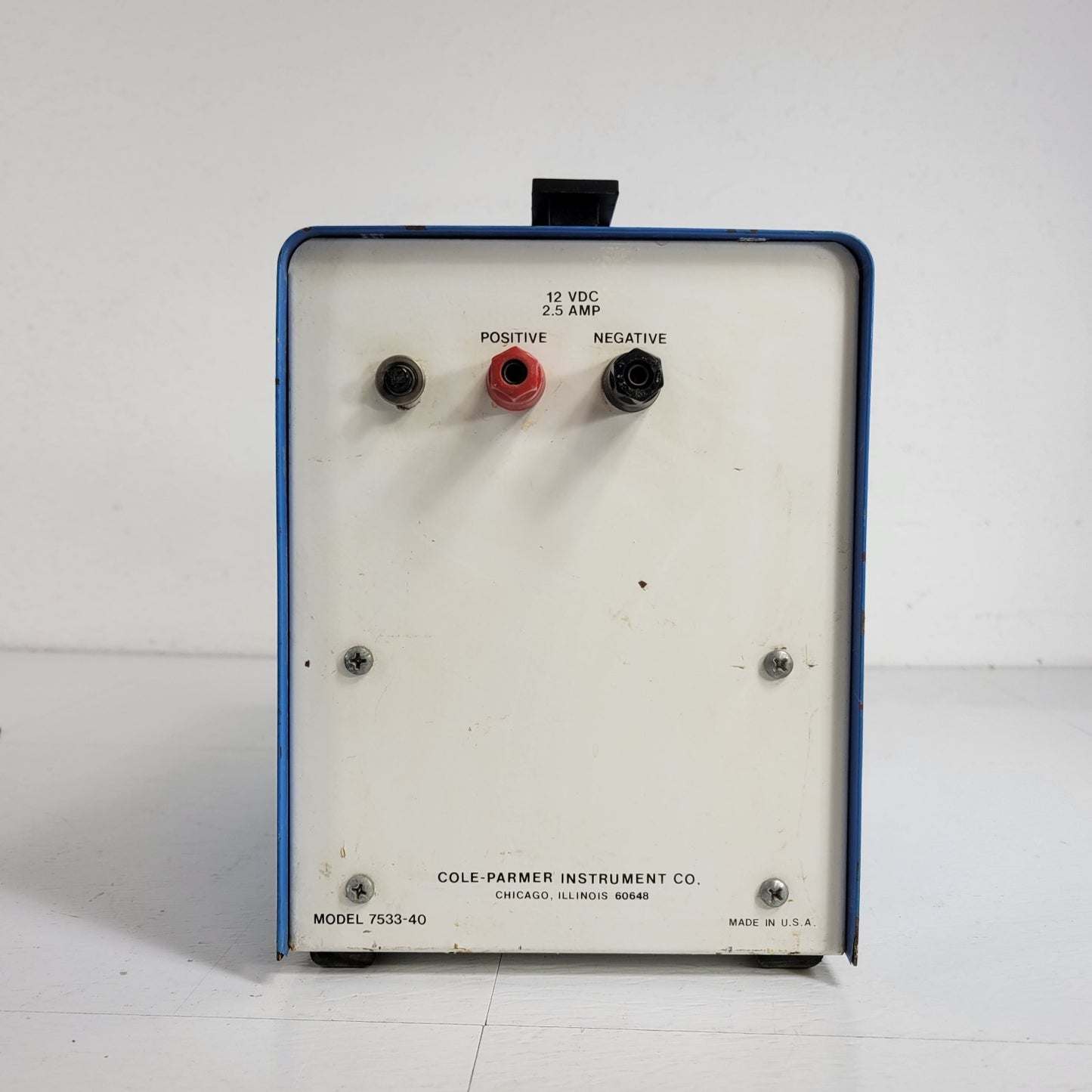 PARTS Cole Parmer Portable Masterflex 7533-40 Peristaltic Pump 12VDC 2.5AMP