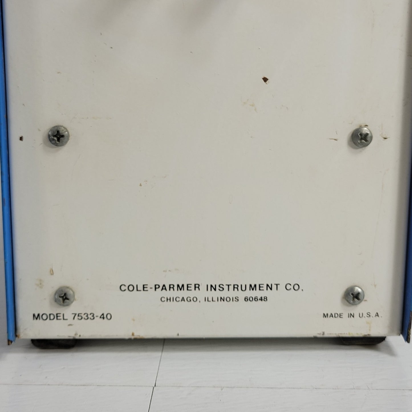 PARTS Cole Parmer Portable Masterflex 7533-40 Peristaltic Pump 12VDC 2.5AMP