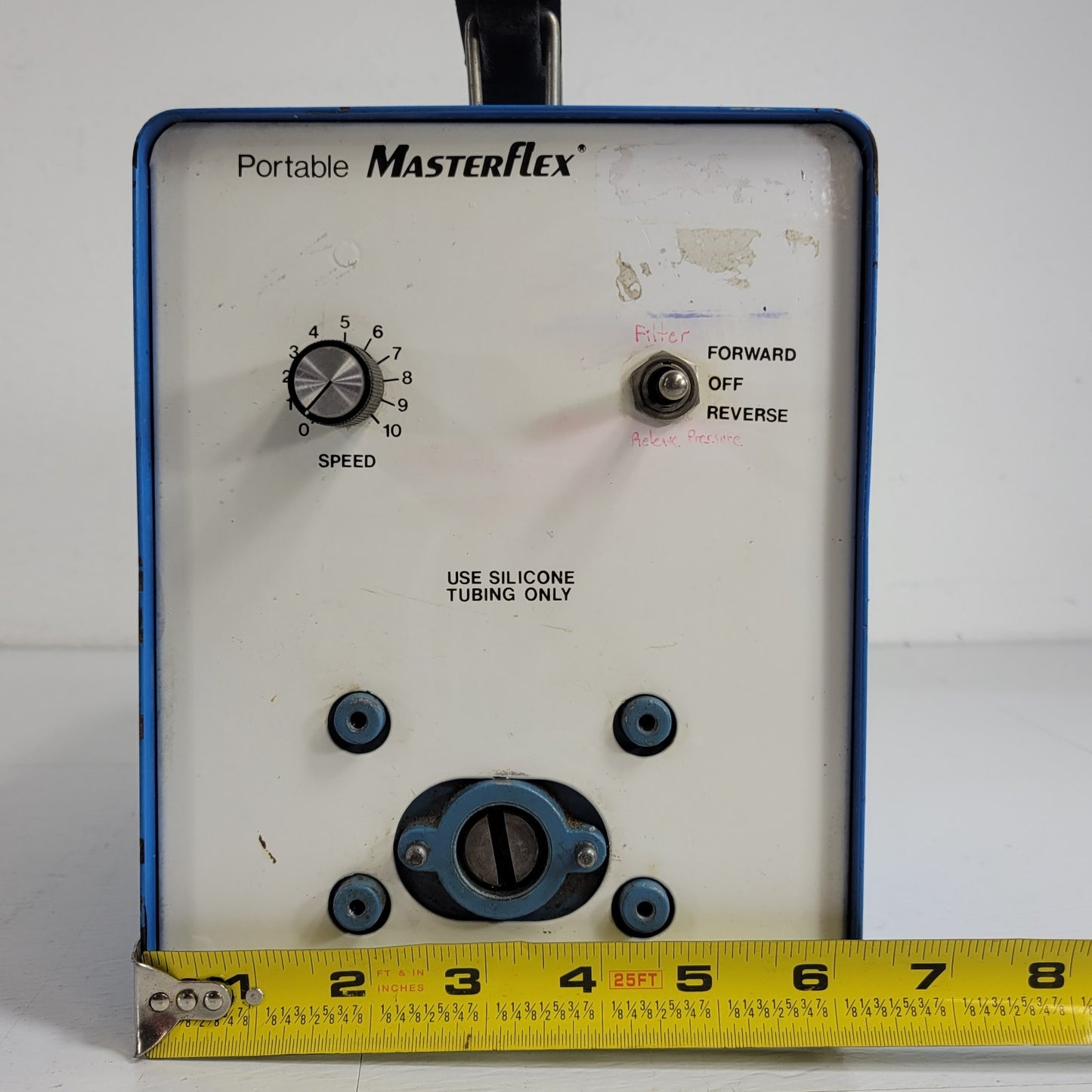 PARTS Cole Parmer Portable Masterflex 7533-40 Peristaltic Pump 12VDC 2.5AMP