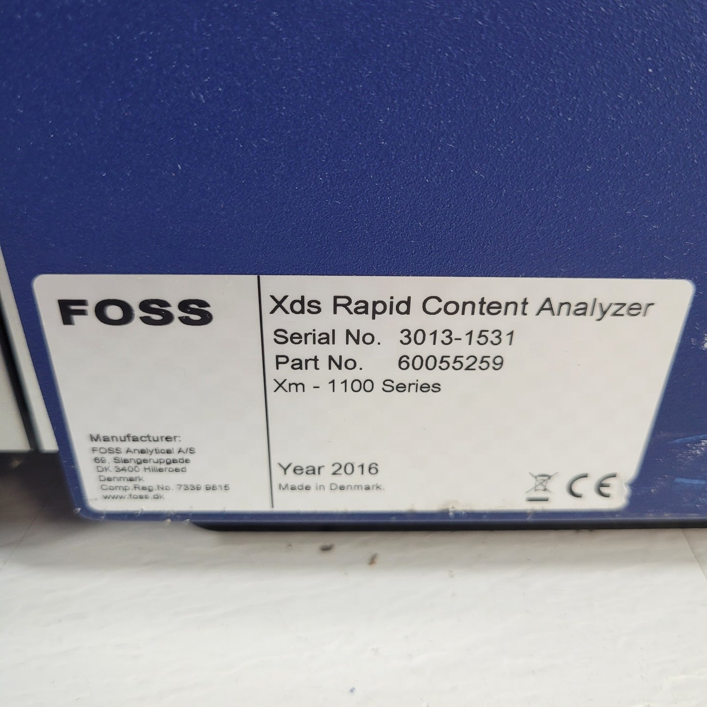 Foss 60055259 XDS Rapid Content Analyzer XM-1000 60055167 Monochromator Spectrum
