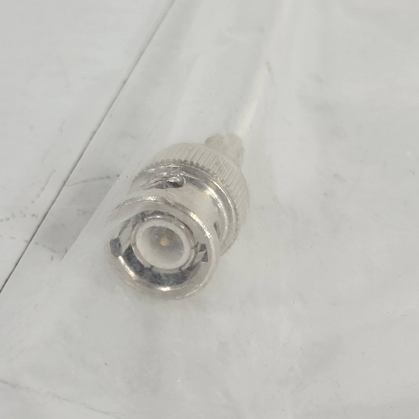 New BNC Male To 10-32 UNF Microdot Male Adapter Cable 4-1/2 Inches RF Crystal