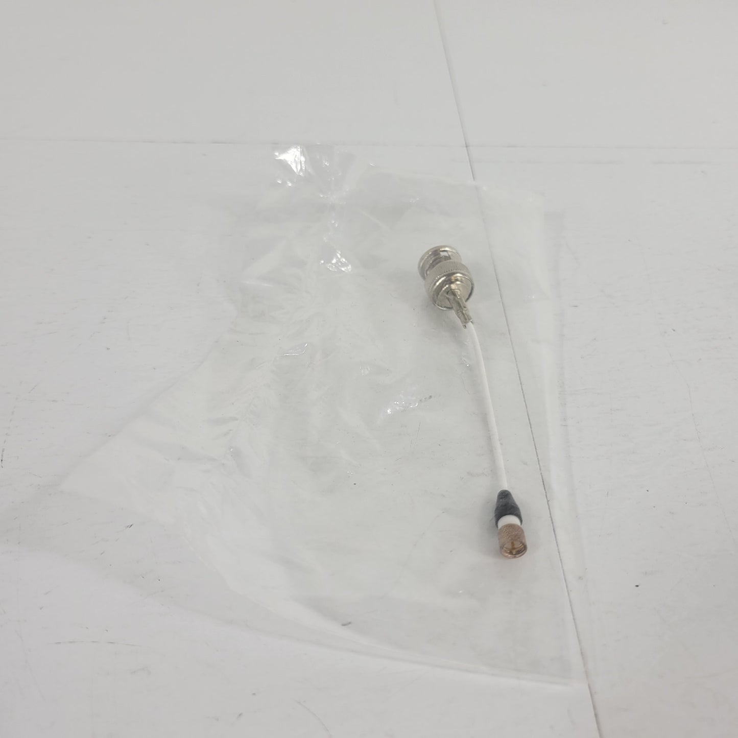 New BNC Male To 10-32 UNF Microdot Male Adapter Cable 4-1/2 Inches RF Crystal