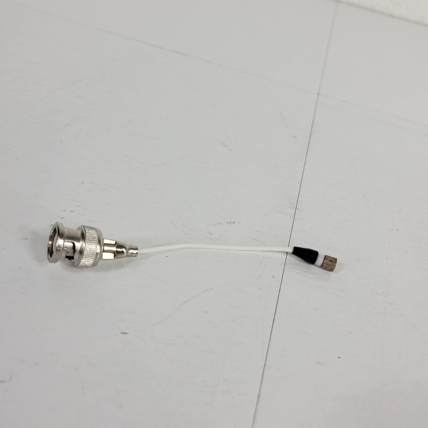 BNC Male To 10-32 UNF Microdot Male Adapter Cable 4-1/2 Inches RF QCM Quartz