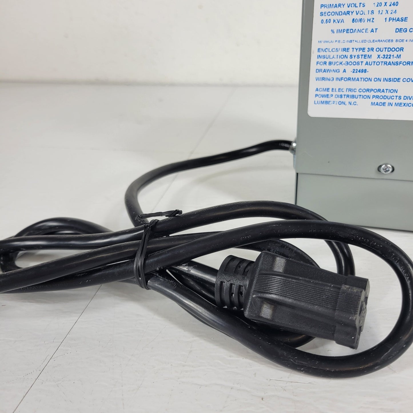 TESTED ACME T181051 General Purpose Transformer 120V In 12V Out .5KVA
