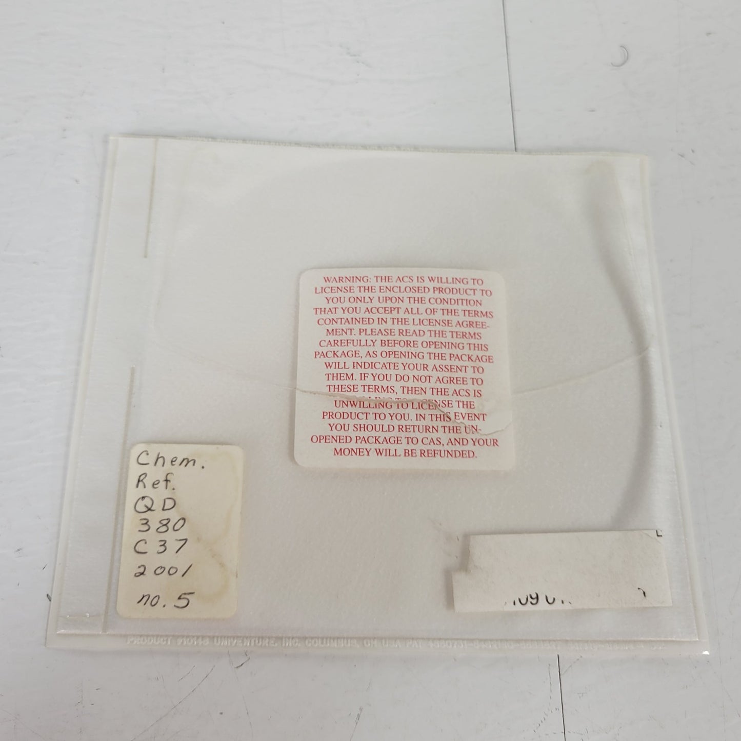 CASurveyor Polymer Coatings and Adhesives 2001 Issue 5 1074-9772 2 CD Disk