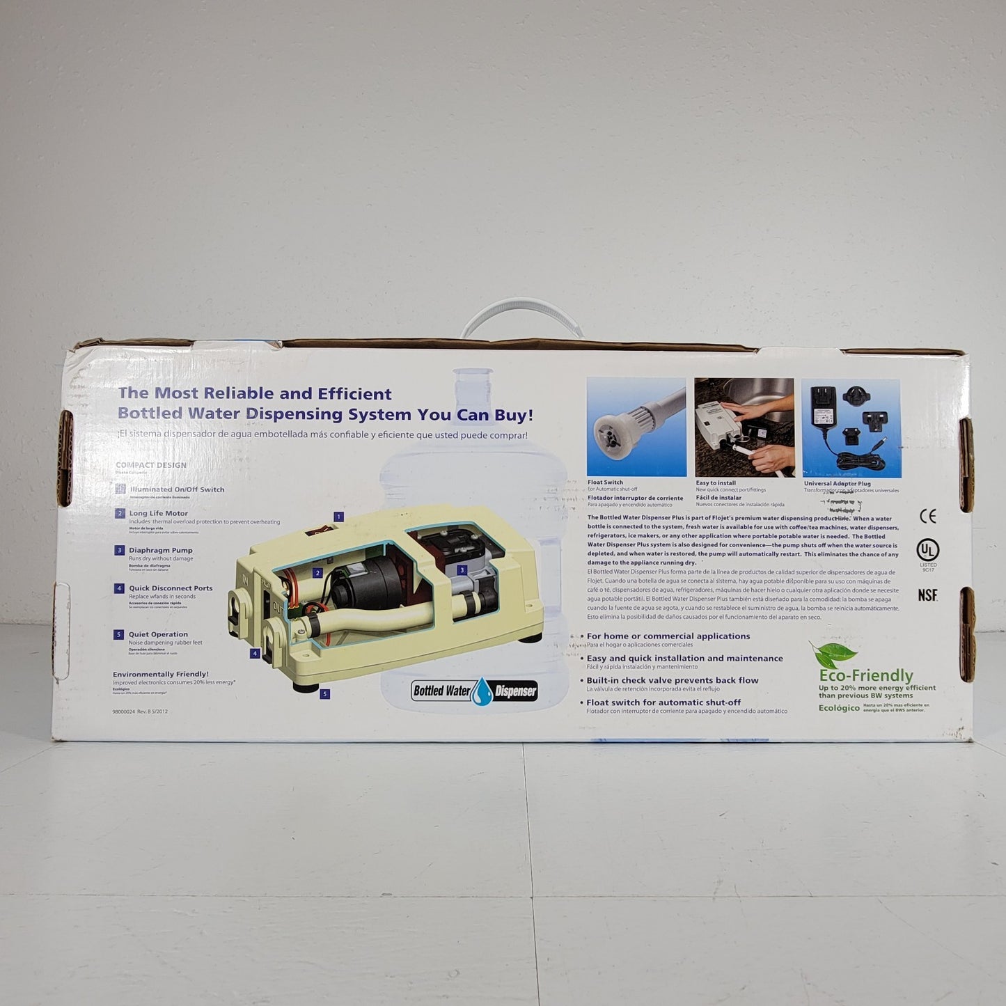 FLOJET BW4000-000A Bottled Water Dispenser Plus 1 GPM .3A Float Switch