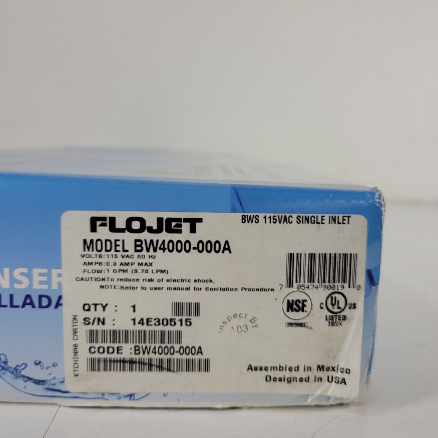 FLOJET BW4000-000A Bottled Water Dispenser Plus 1 GPM .3A Float Switch