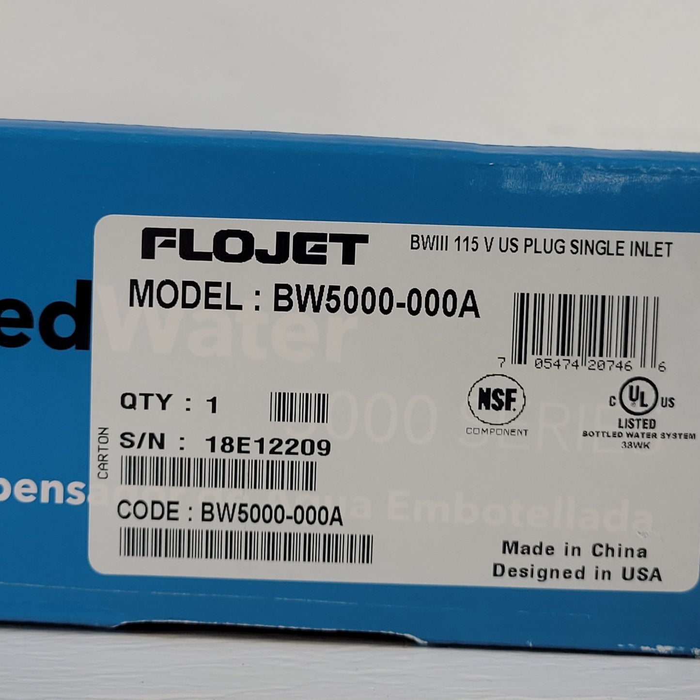 Flojet BW5000 Bottled Water Dispensing System New In Box Float Switch 1.2A