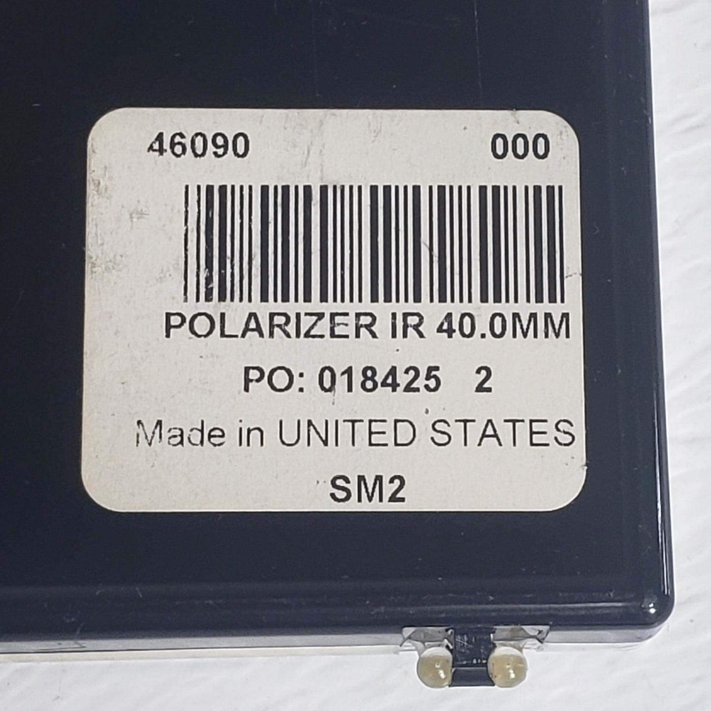 EO Edmund Optics 018425 Linear IR Polarizer Lens 40mm Near-Infrared Applications
