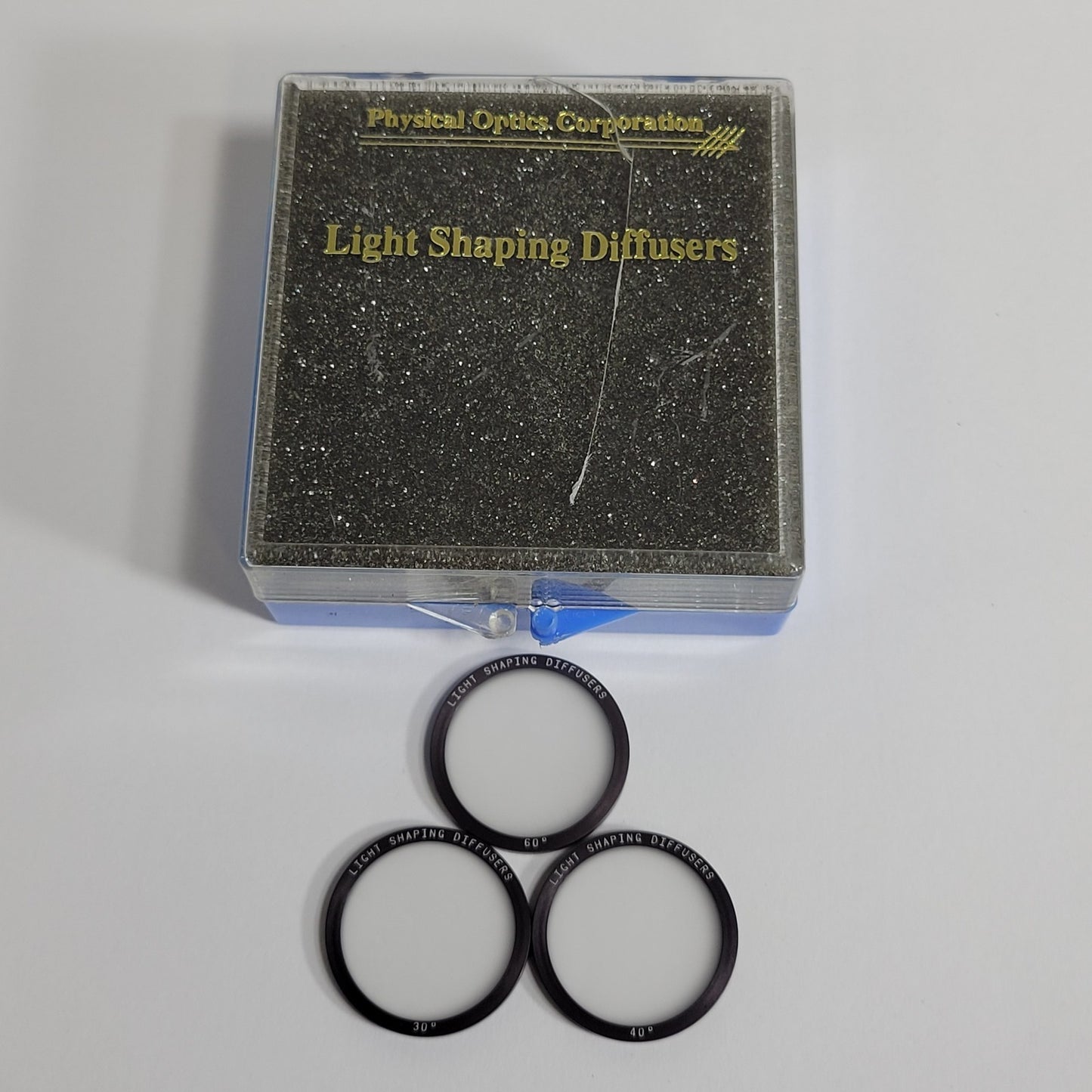 Physical Optics Corp Set Of 3 Circular Light Shaping Diffusers 30, 60, 40°