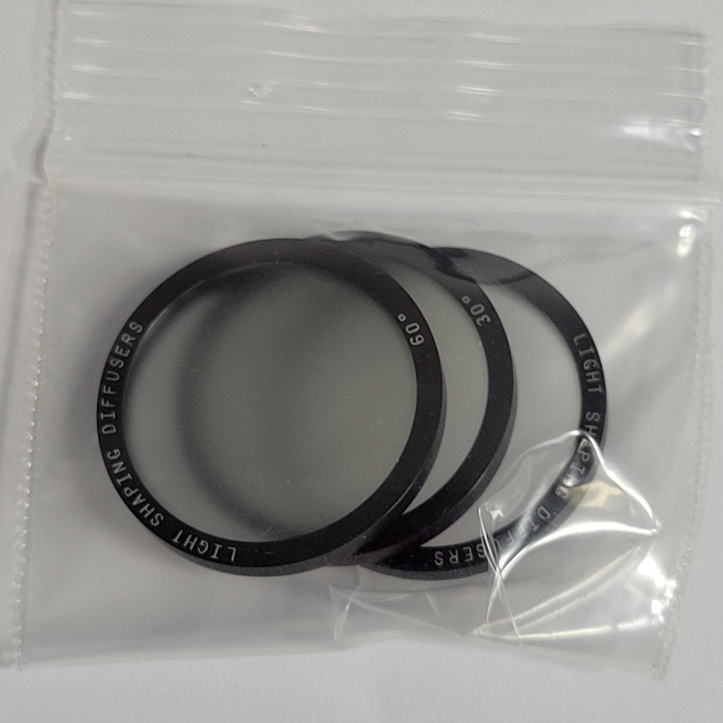Physical Optics Corp Set Of 3 Circular Light Shaping Diffusers 30, 60, 40°