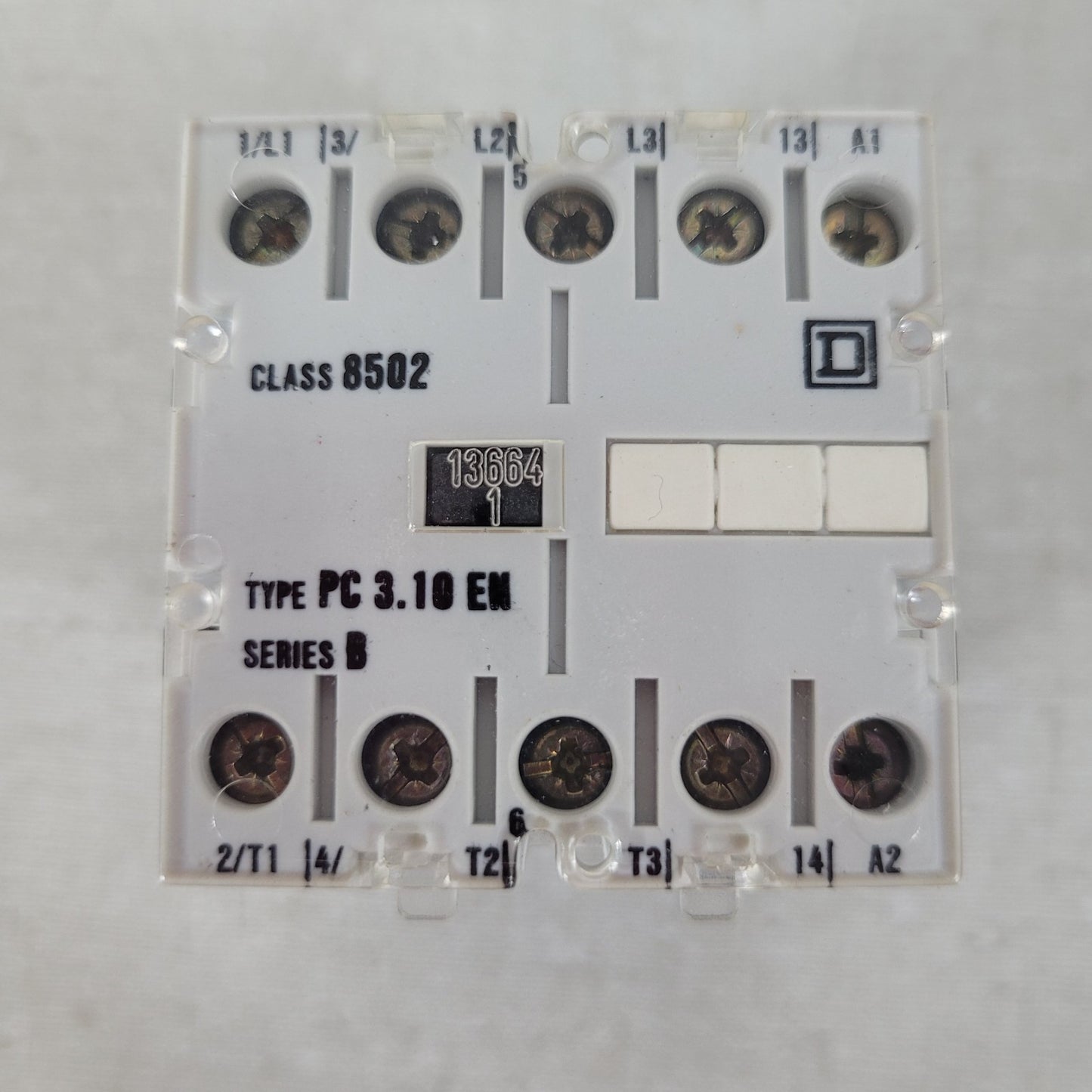 Square D 8501-PR3.22-E Relay 4 Pole 300VAC SER. B 110/120V 50-60HZ
