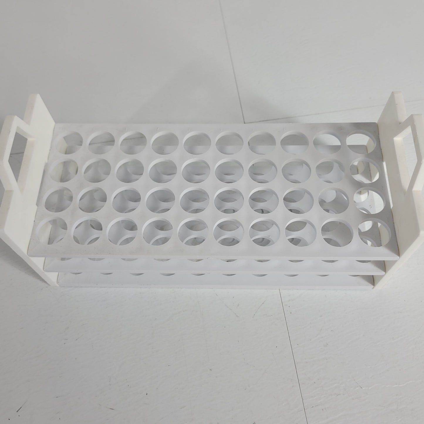 Test Tube Rack Three-Tier 40-Place Position Polypropylene 15-20mm Tube Size