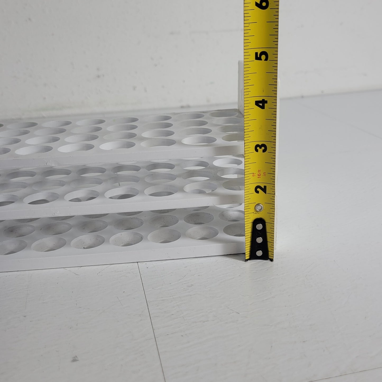 Test Tube Rack Three-Tier 40-Place Position Polypropylene 15-20mm Tube Size