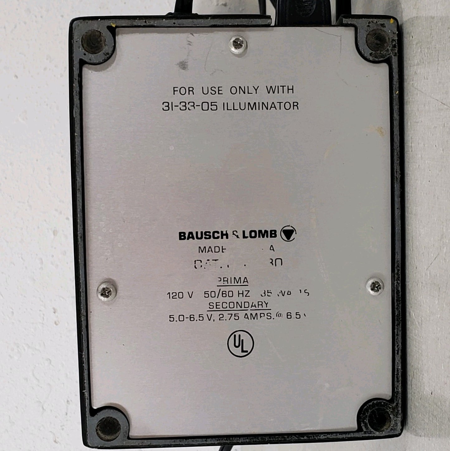 Bausch & Lomb 31-35-30 Illuminator & Transformer For Microscope Adjustable Stand