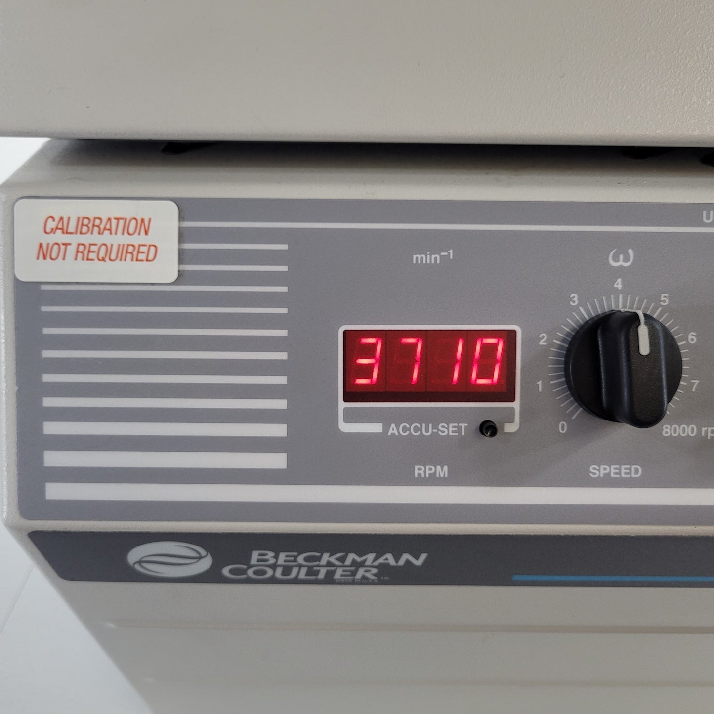 TESTED Beckman Coulter Allegra 6 Centrifuge 8000RPM Max w 3750RPM Rotor, Manuals