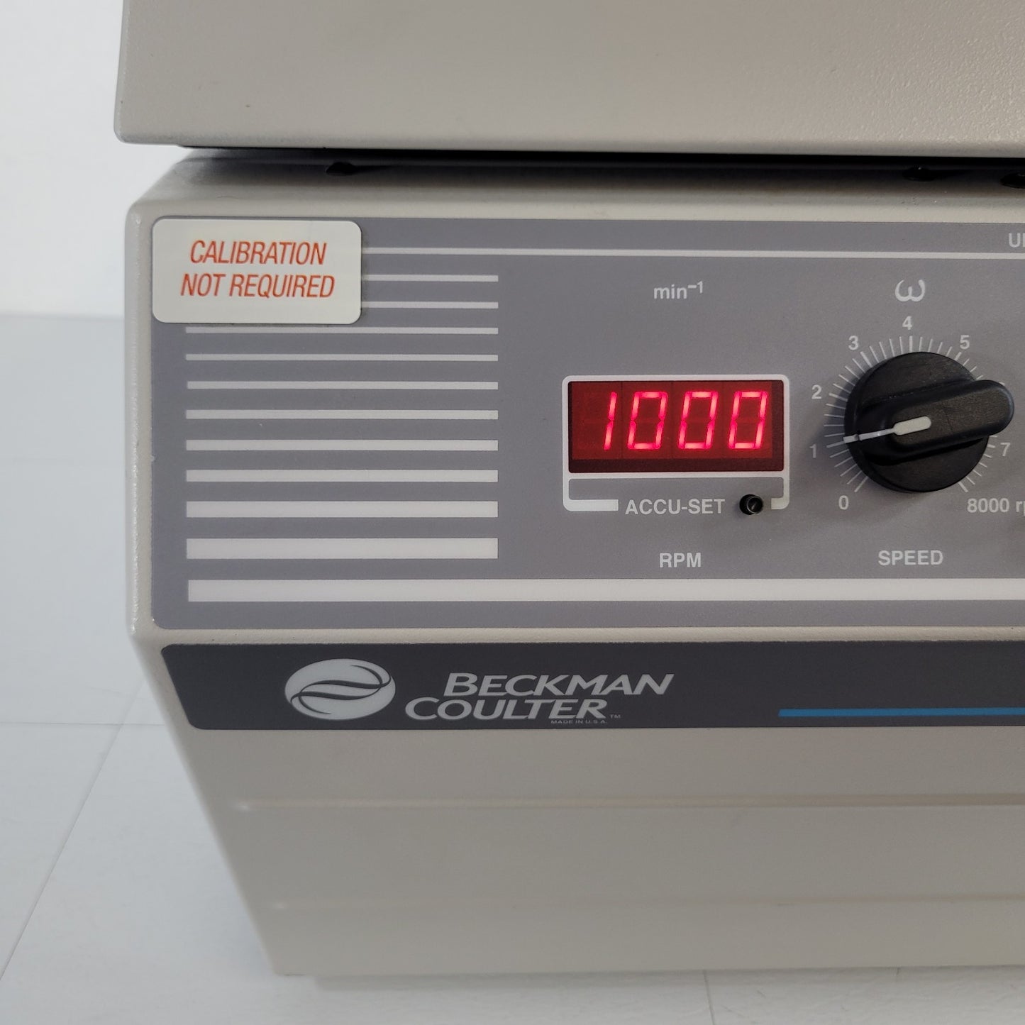 TESTED Beckman Coulter Allegra 6 Centrifuge 8000RPM Max w 3750RPM Rotor, Manuals