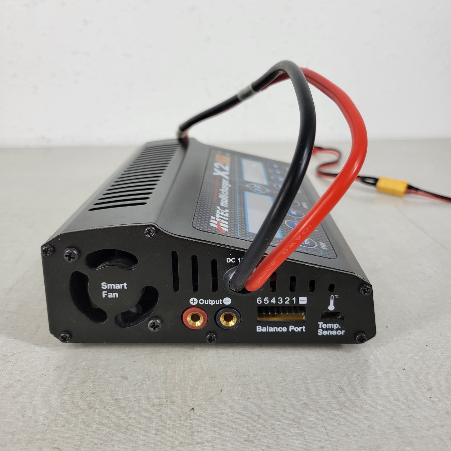 Hitec X2 400W DC Dual Multi-Charger MaxAmps 12V DC Power Supply XH TP/FP Adapter