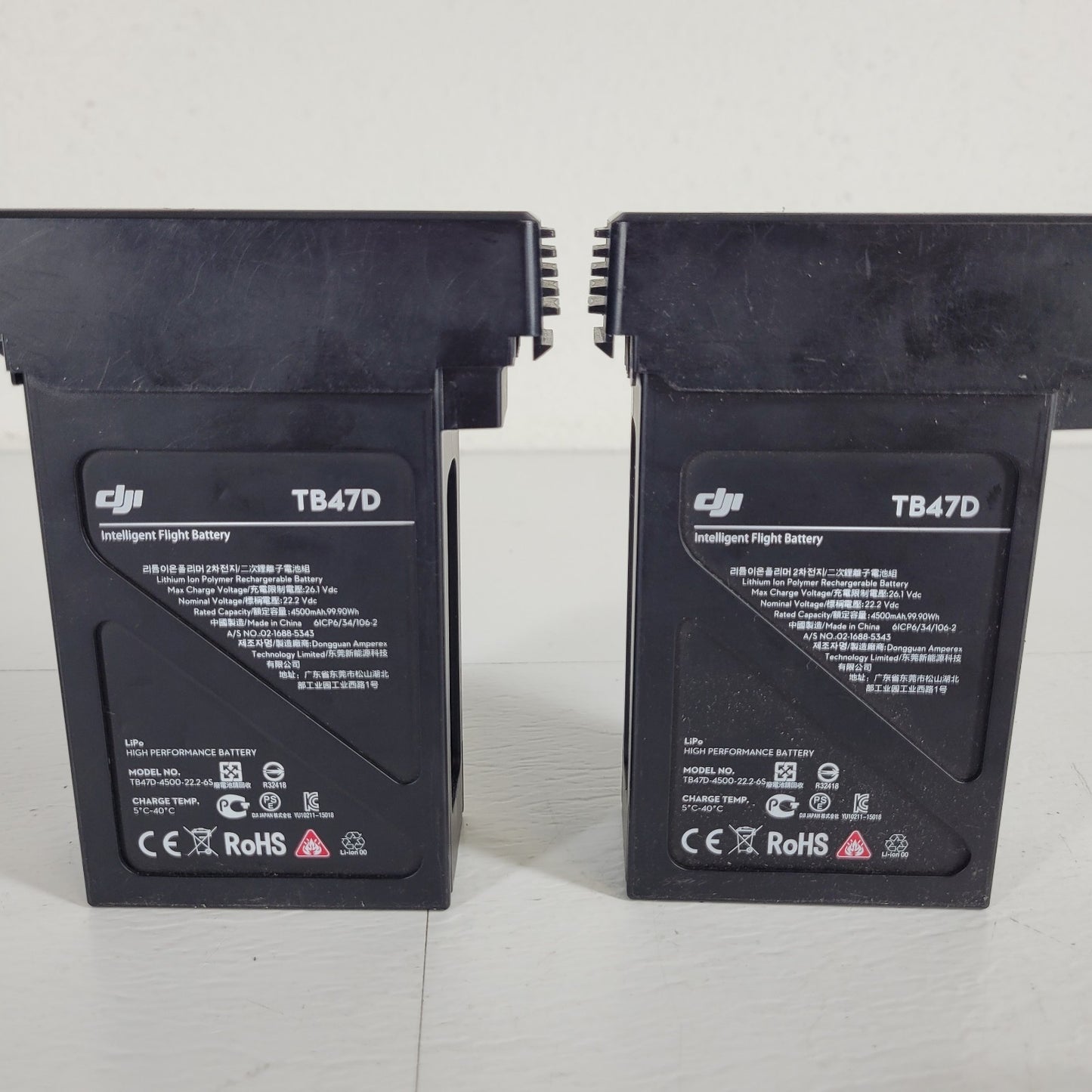 DJI 100W Power Adapter A14-100P1A Two TB47D Intelligent Flight Batteries LiPo