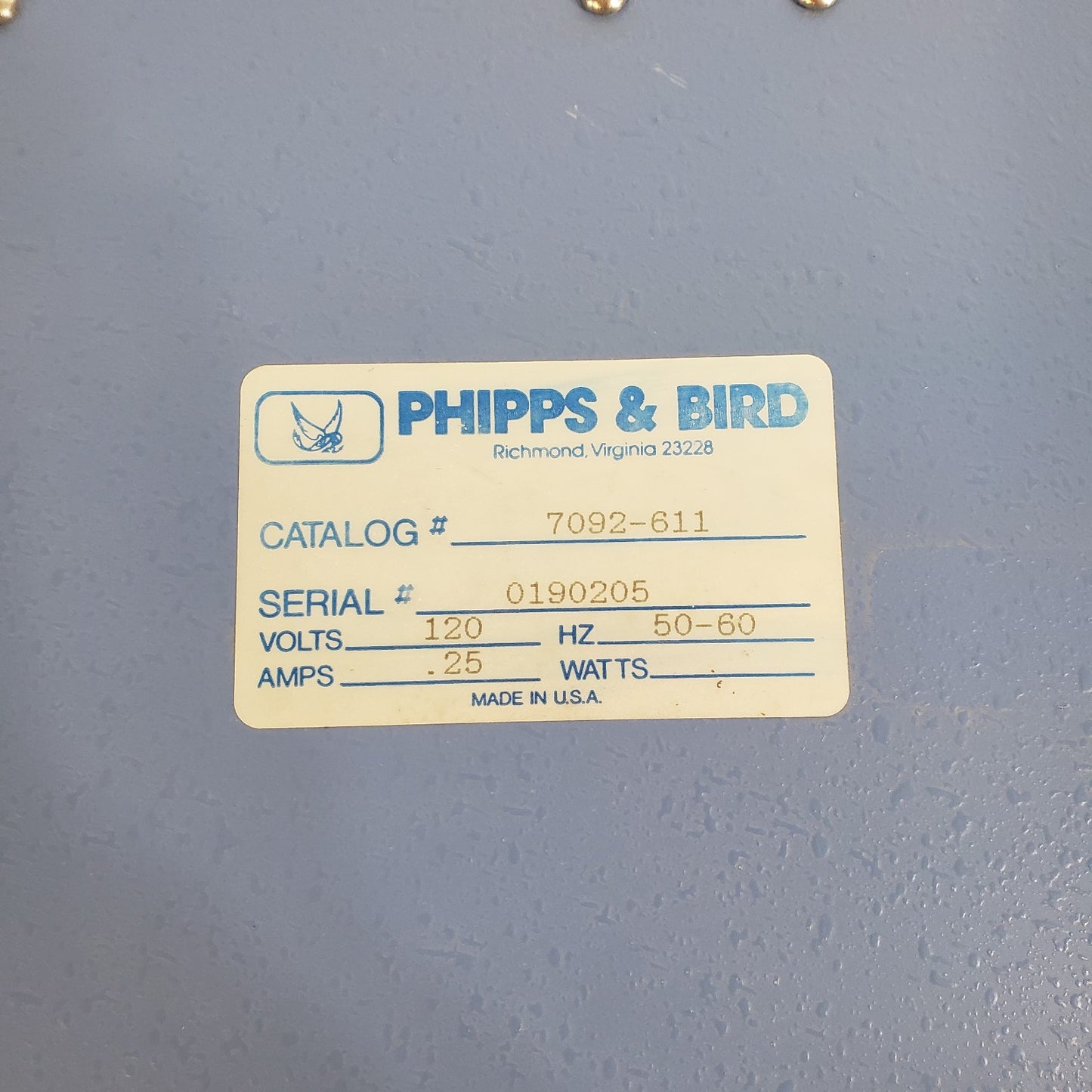 Phipps & Bird 7092-611 Isolated Square Wave Muscle / Nerve Stimulator w/ Manual