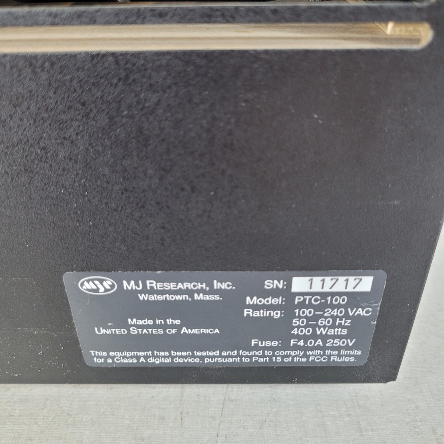 MJ Research PTC-100 Programmable Thermal Controller Peltier-Effect Cycling