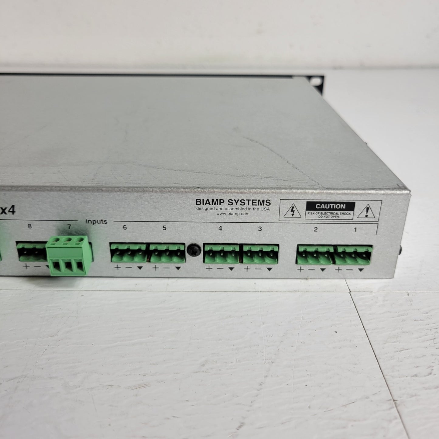 Biamp Audia Solo Audio Processor 12 x 4 Multi Channel Distribution Wall Rack